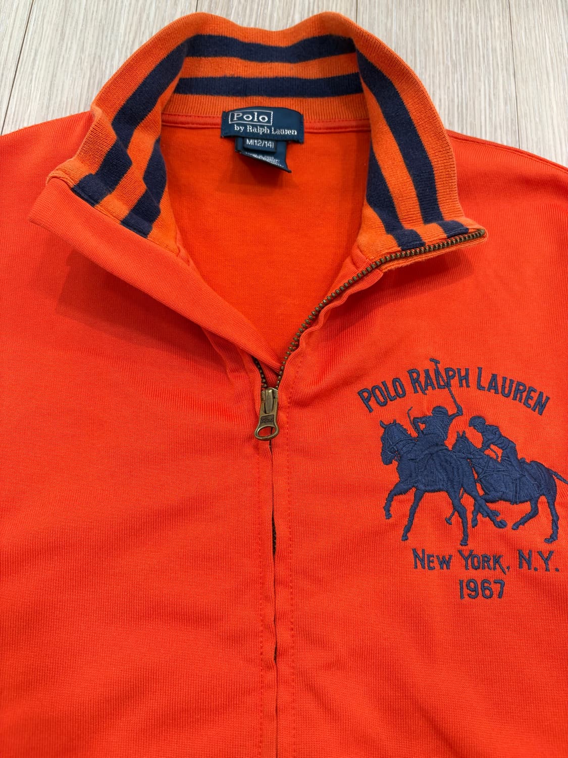 폴로 빅포니 더블포니 트랙탑 져지 주황 상품이미지3