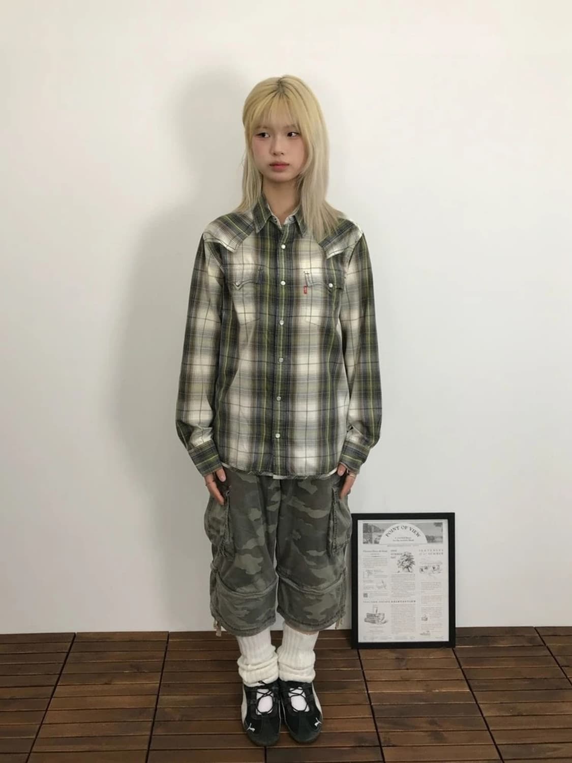 Levi’s Western Plaid Snap Shirt 상품이미지1