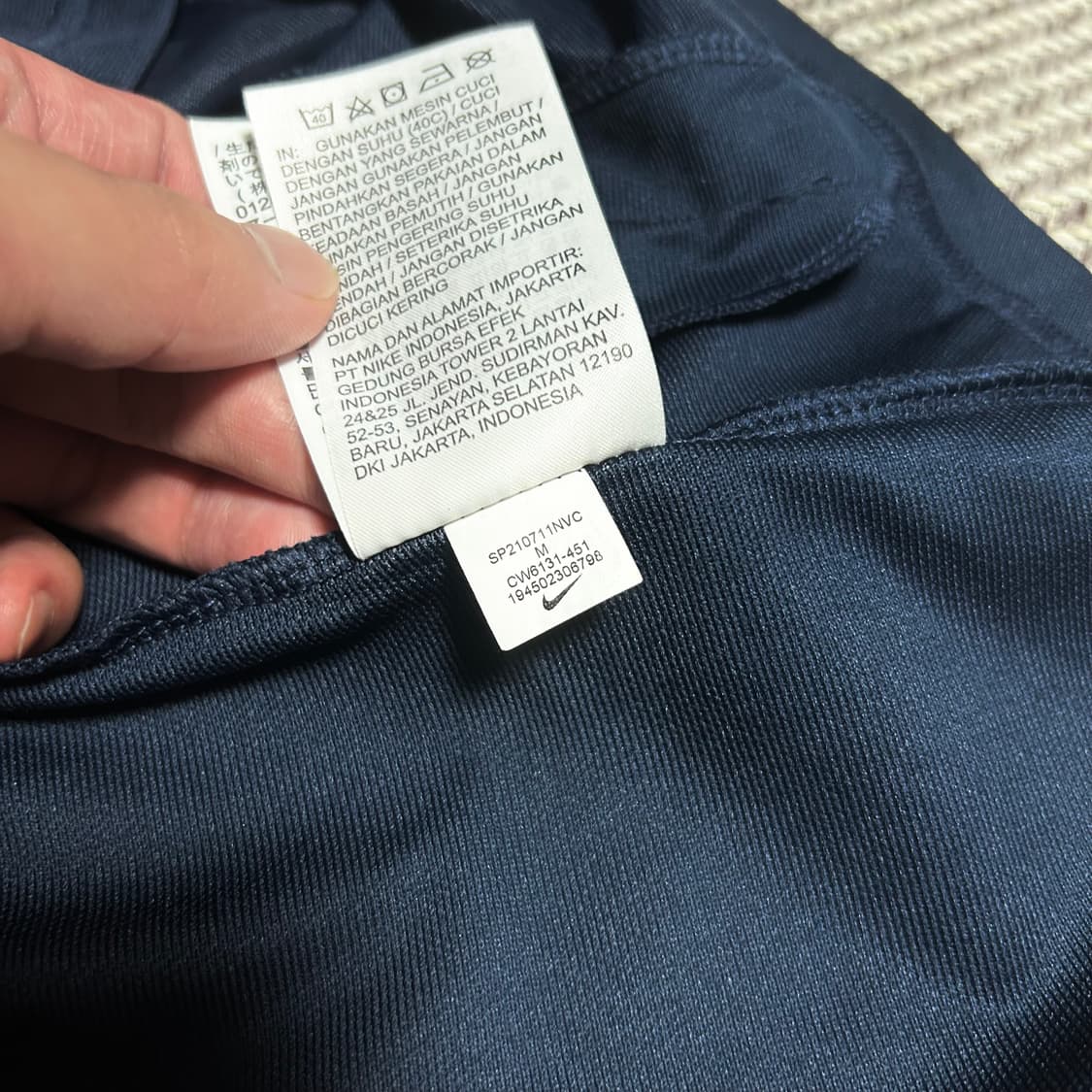 [M] Nike 나이키 네이비 스우시 트레이닝 져지 상품이미지5