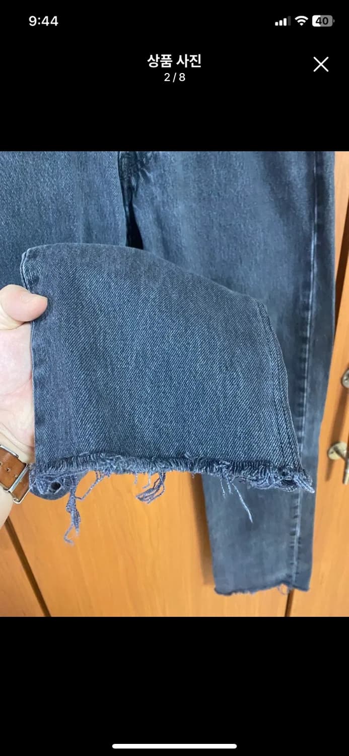 [nightwaks] 나이트웍스 501 블랙 데님팬츠 30사이즈 상품이미지2