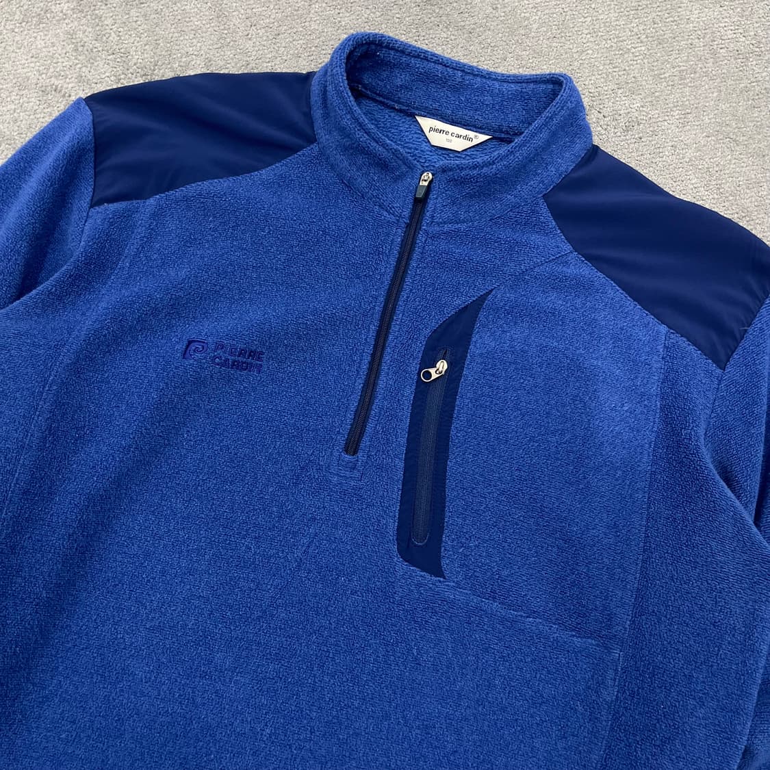 100 피에르가르뎅 블루 플리스 집업 티셔츠 상품이미지2