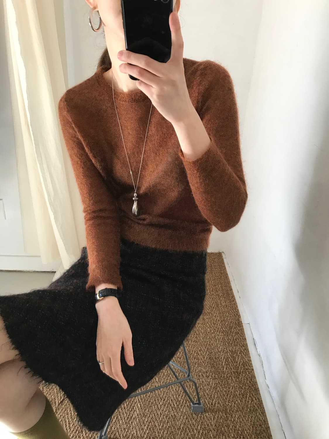 mohair round knit 상품이미지6