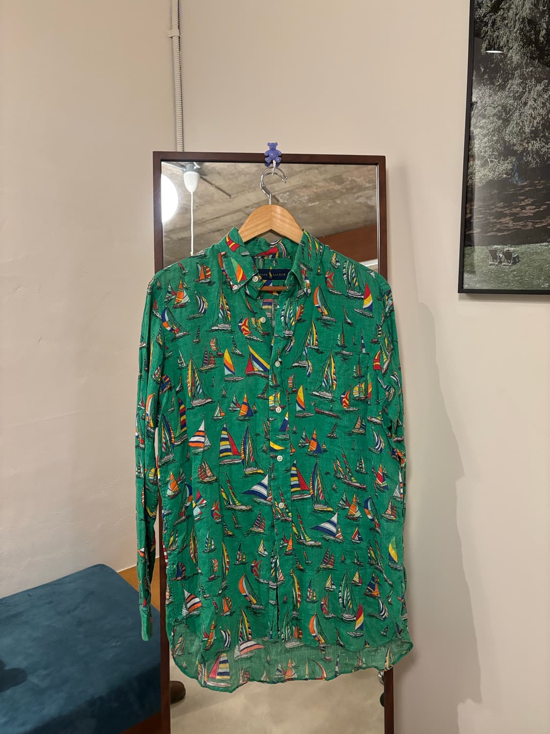 폴로 랄프로렌 요트패턴 린넨셔츠 상품이미지1