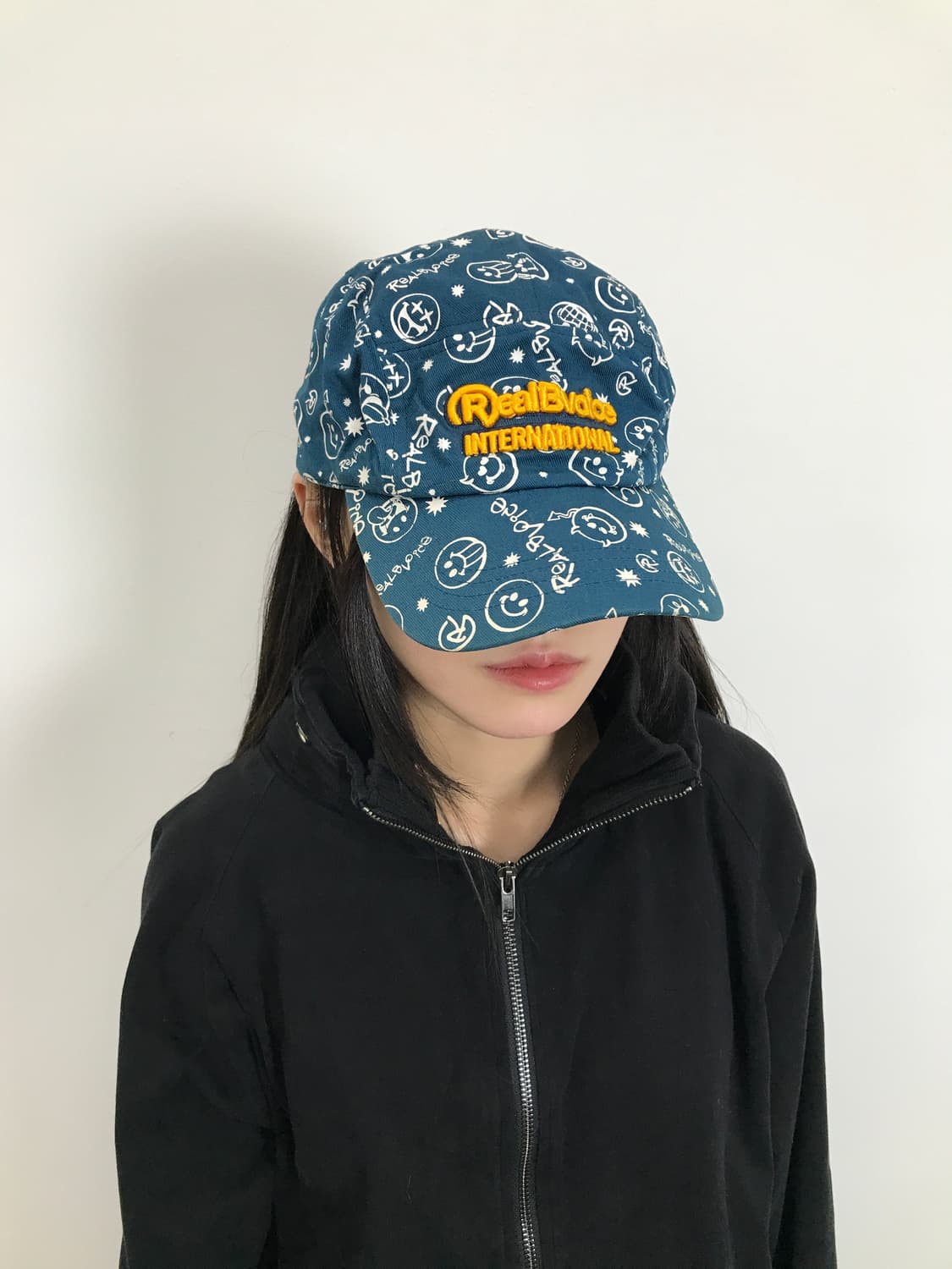 RealBvoice Graphic Cap Blue 상품이미지7