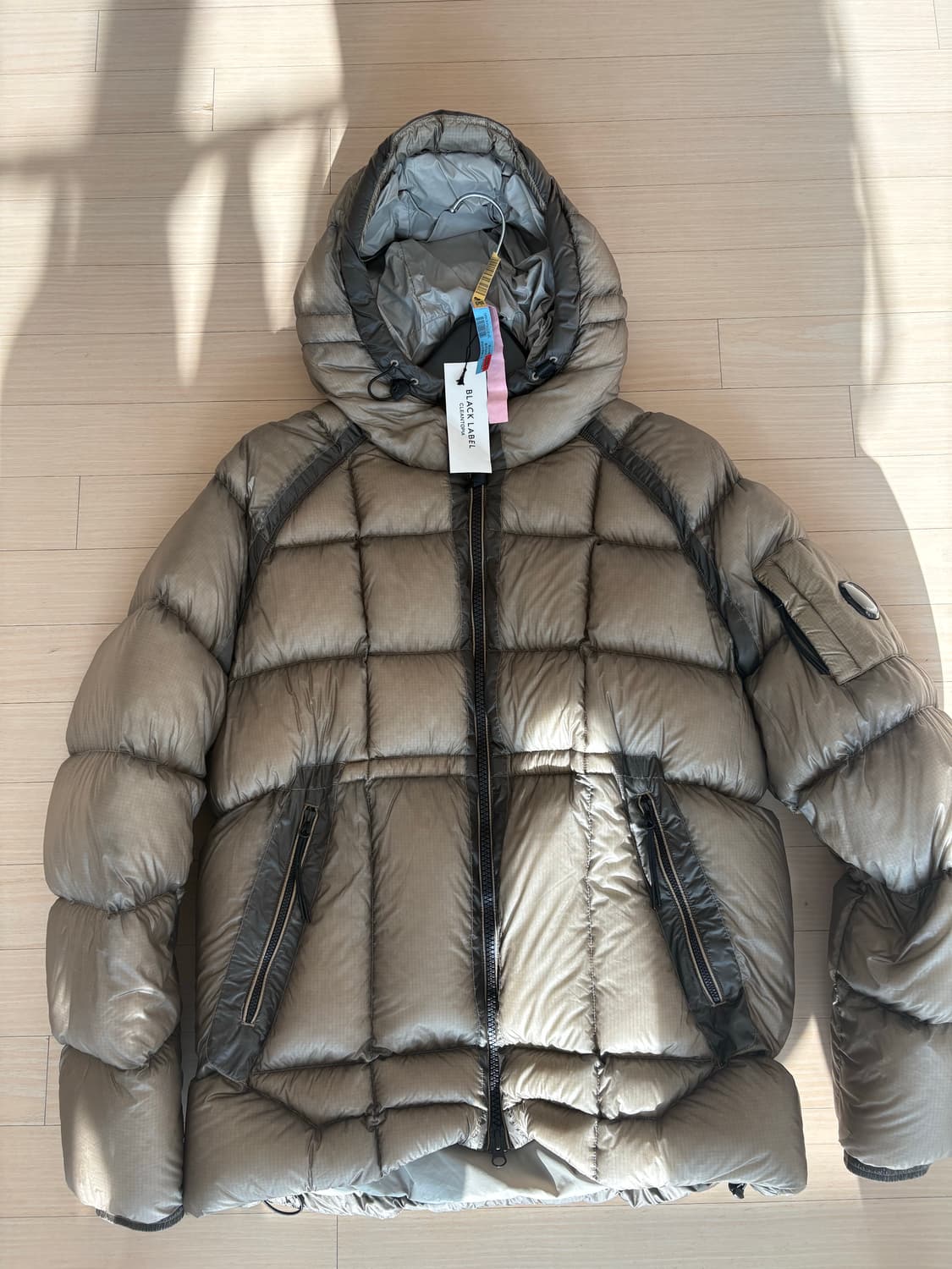 [XL] CP컴퍼니 dd쉘 패딩 빈티지 카키 상품이미지2