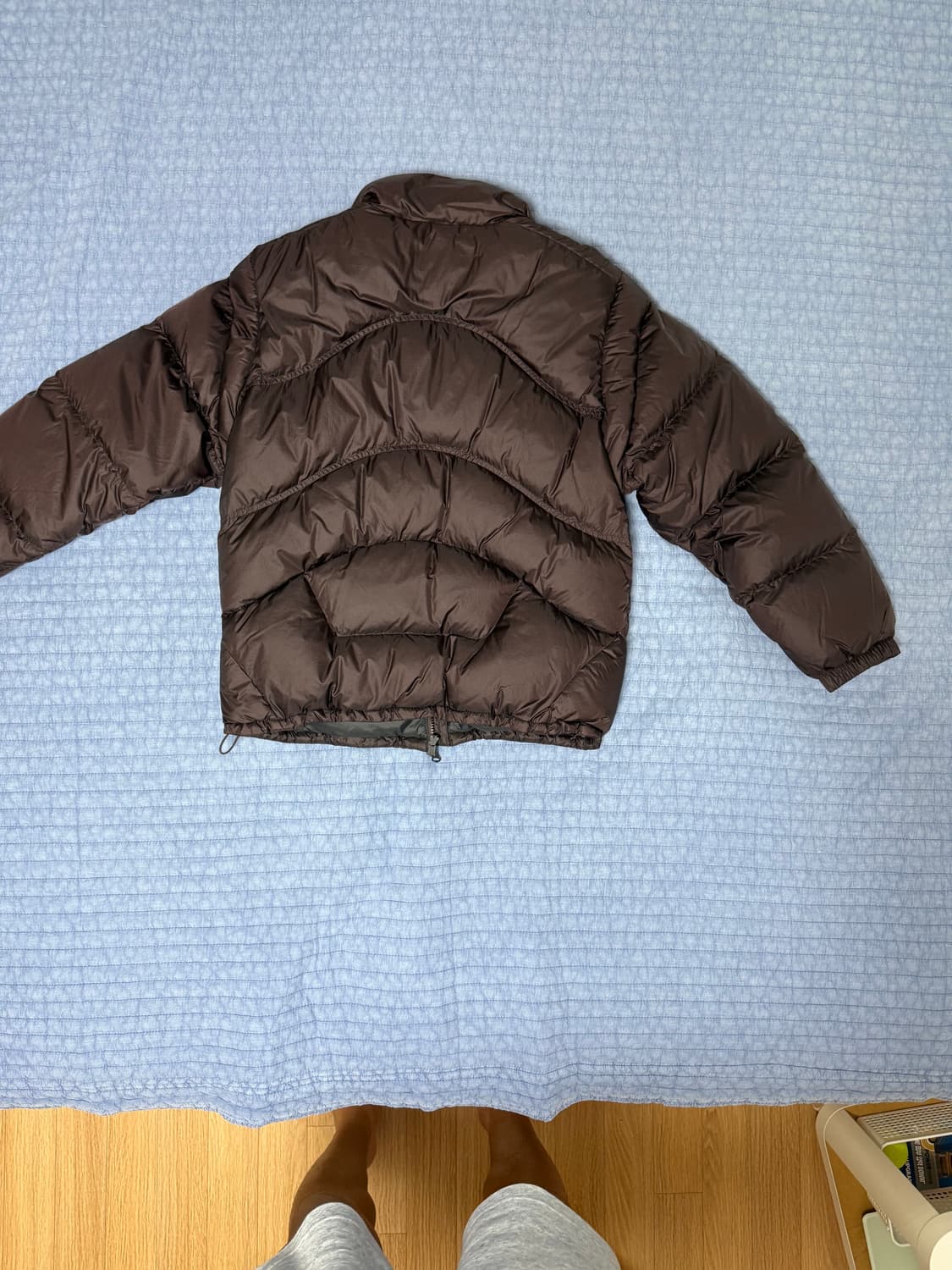 살로몬 컨투어 다운 자켓 초콜릿 패딩 M 상품이미지3