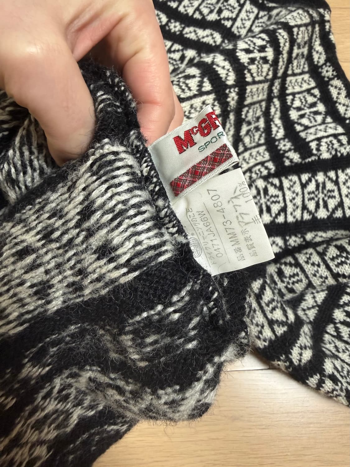 맥그리거 눈꽃 울 니트 상품이미지5