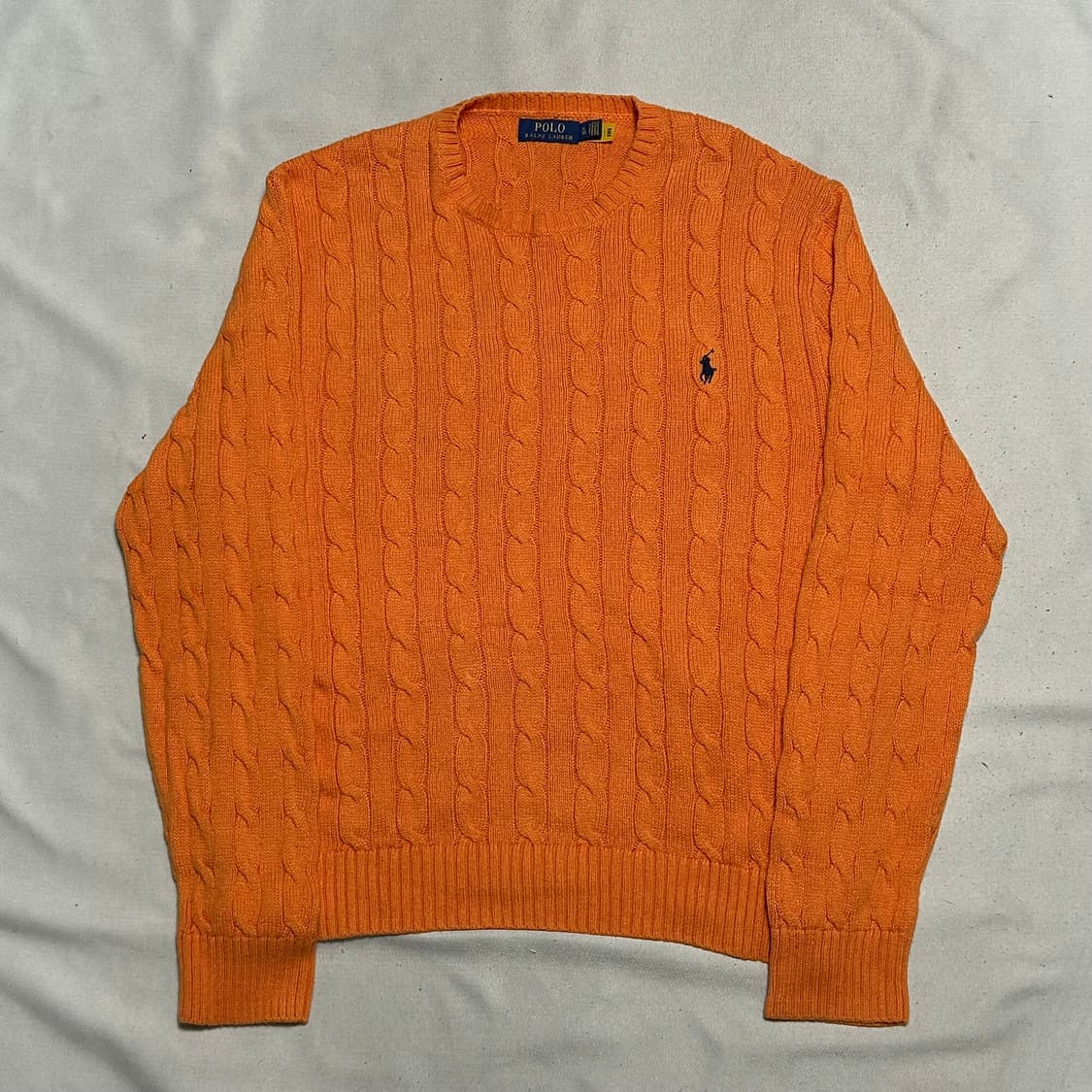 XL 폴로랄프로렌 오렌지 케이블 니트 상품이미지2