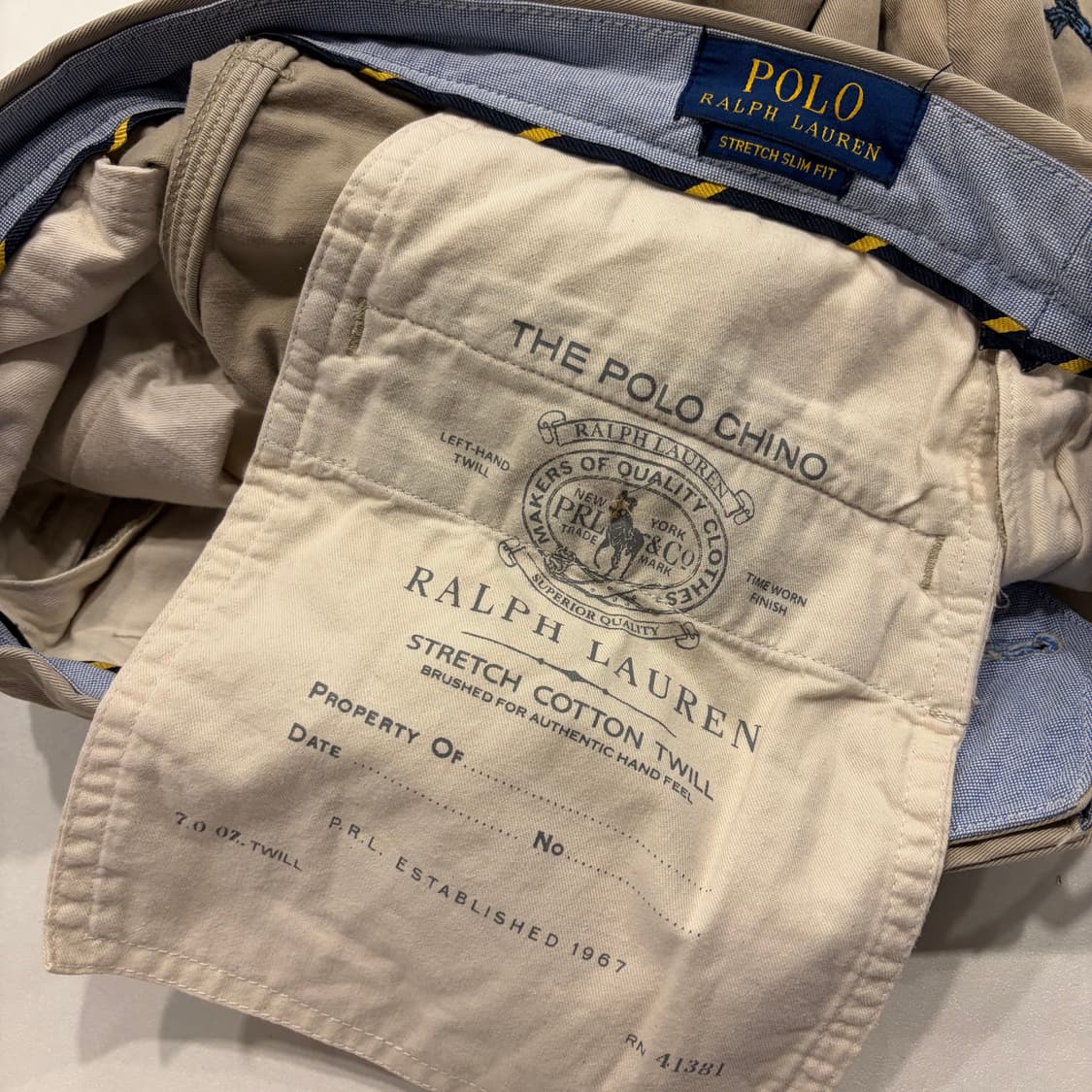 [29x32] 폴로 랄프로렌 멀티 자수 치노 팬츠 베이지 C154 상품이미지8