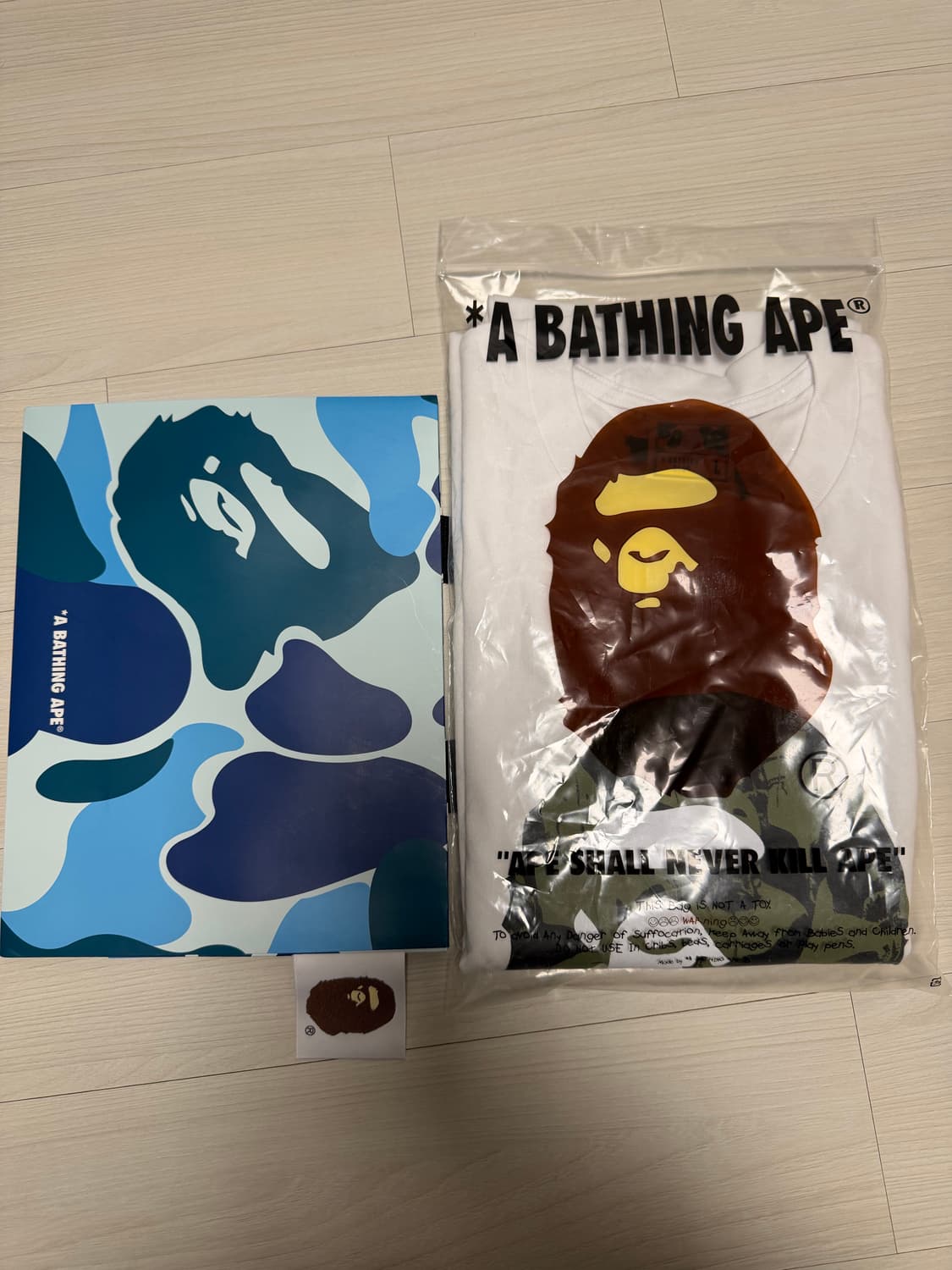 미개봉새상품) 베이프 빅헤드 카모 반팔 L 상품이미지1