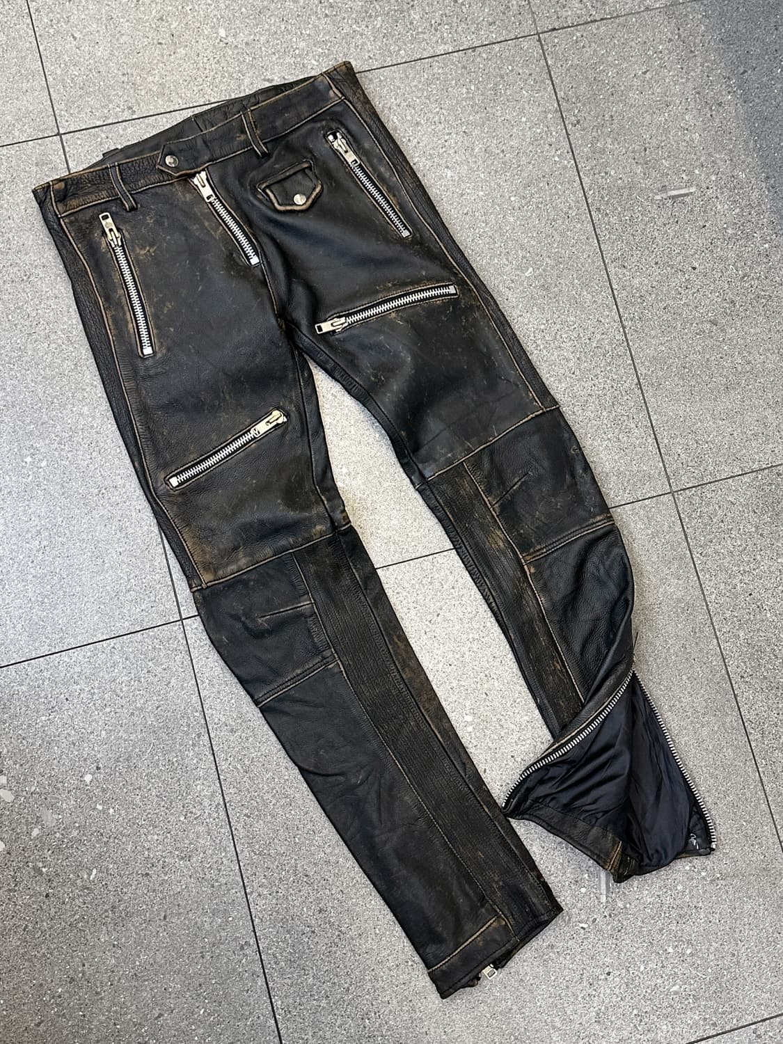 매드 카우 레더 바이커 팬츠 상품이미지1
