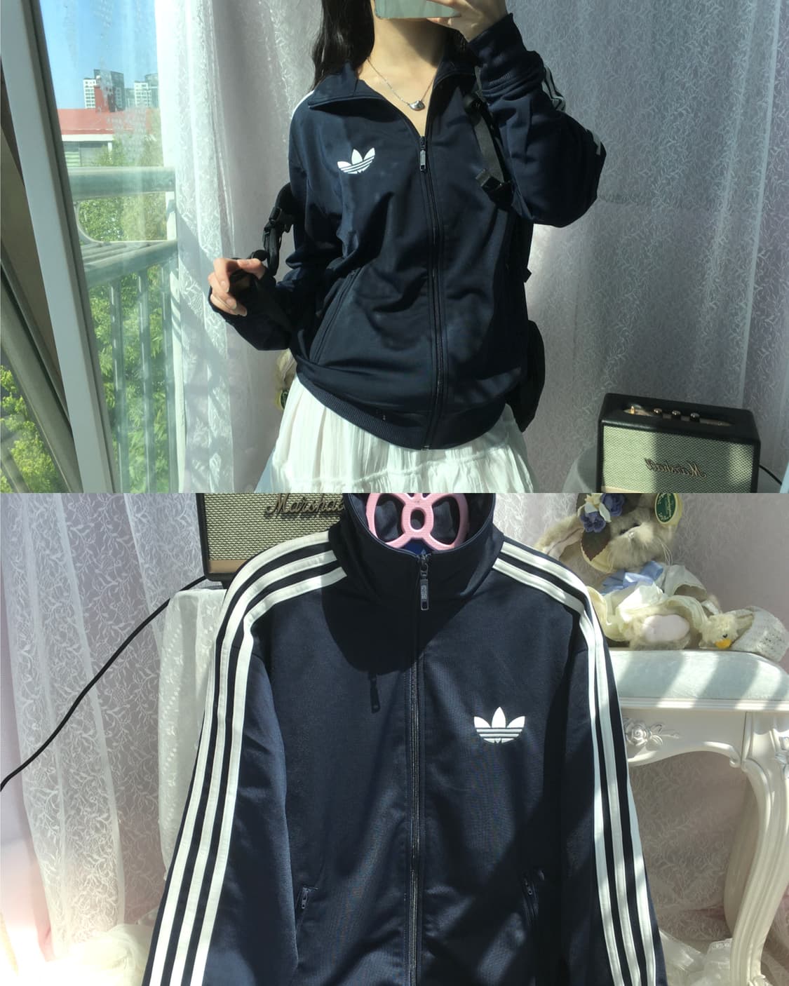 Adidas navy old school jersey 상품이미지2