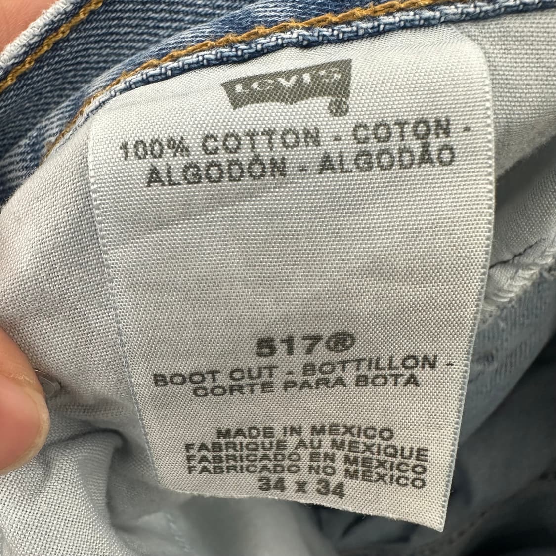 00‘s 리바이스 517 연청 디스트로이드 상품이미지9