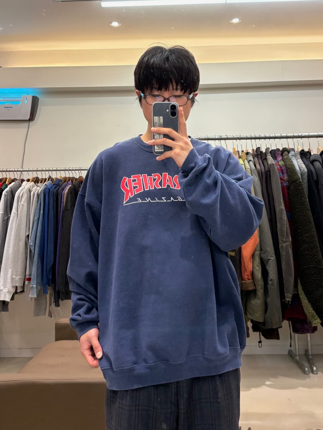 트레셔 빅로고 맨투맨 상품이미지6