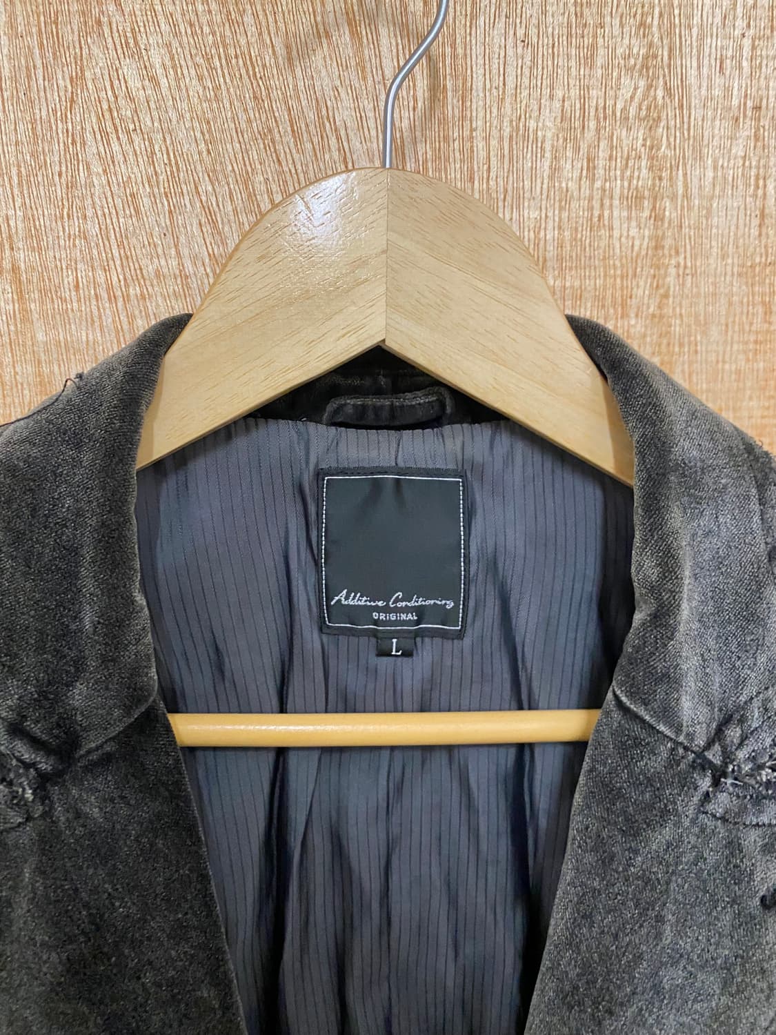 VTG hard washed velvet blazer 하드워싱 벨벳 자켓 상품이미지6