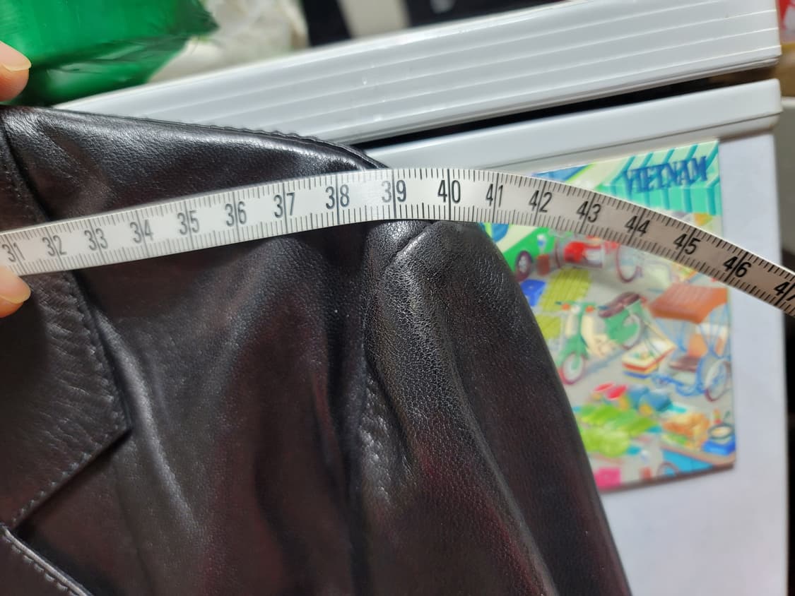 PRADA 여성 가죽 자켓 블레이져 블랙 EU44 상품이미지9