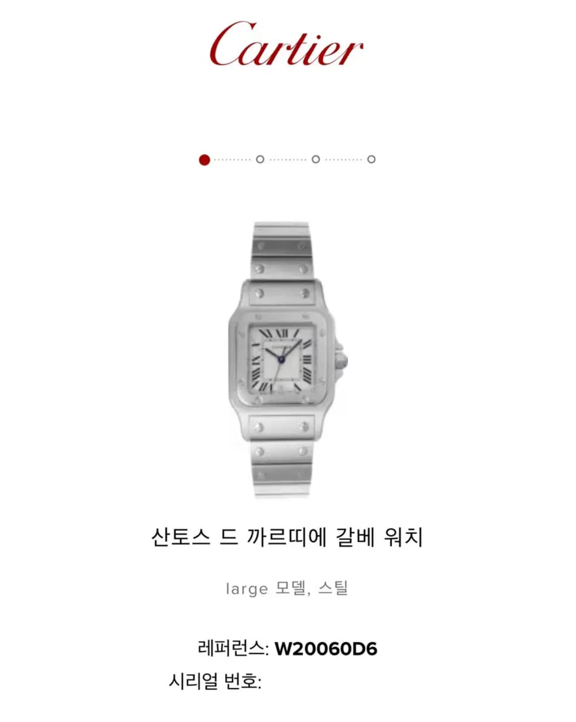 CARTIER Santos Galbee steel unisex 상품이미지10