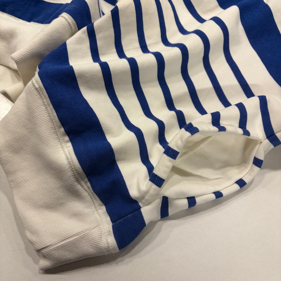 [L] 17ss 팔라스 스트라이프 후드티 블루 화이트 B876 상품이미지8