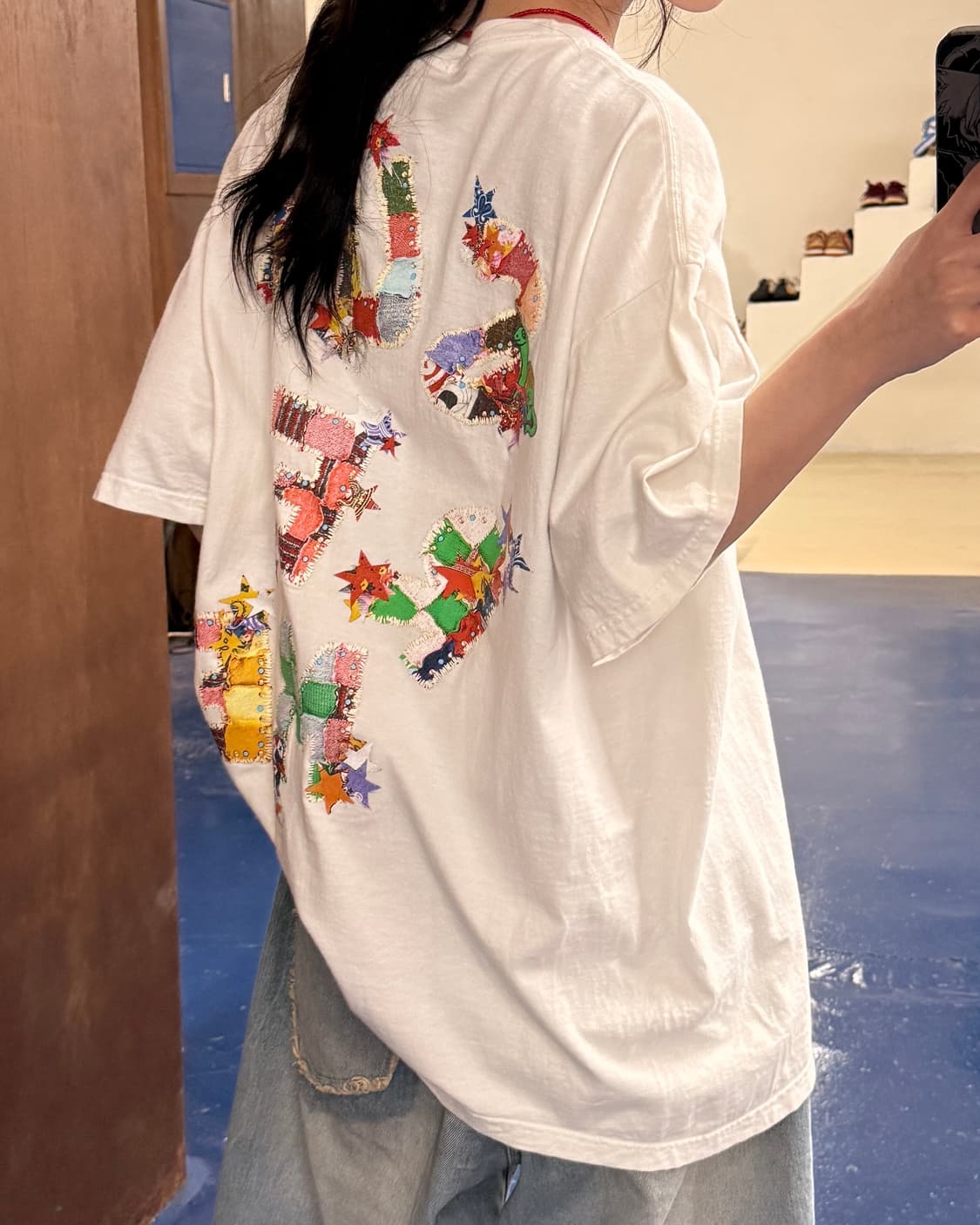 Supreme 슈프림 패치 워크 프린팅 반팔티 상품이미지2