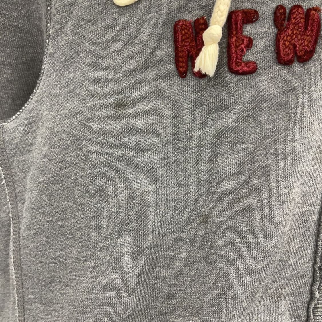 아베크롬비 빈티지 데미지 포인트 약기모 후드집업 XL C08012 상품이미지9