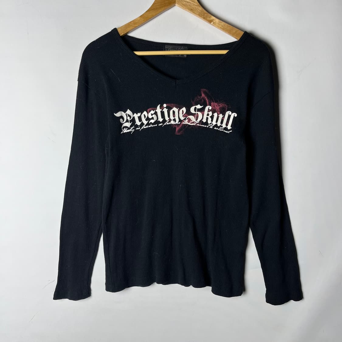 [Beaumere] 펑크 스컬 골지 롱슬리브 상품이미지2