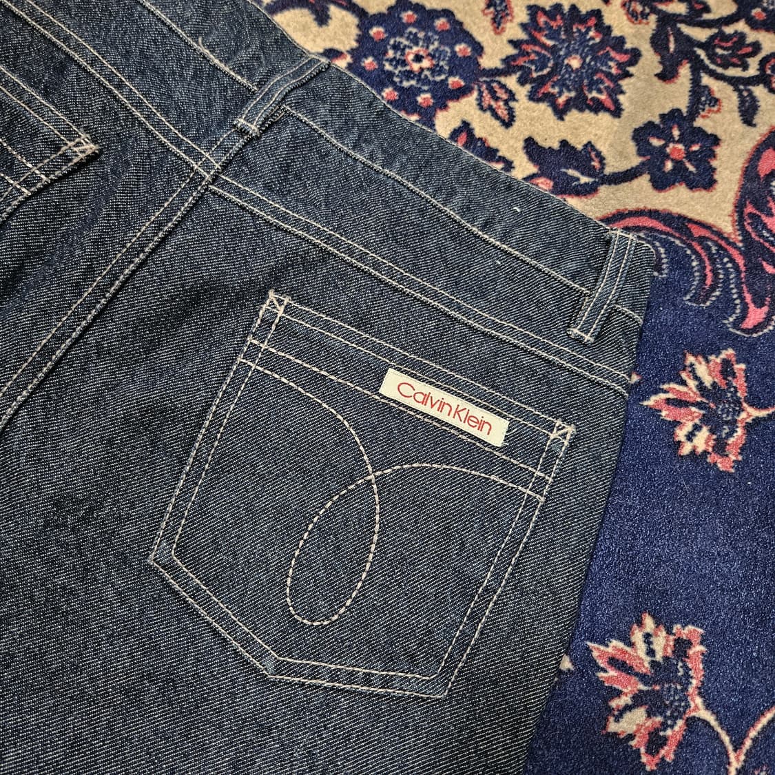 켈빈클라인 y2k 포켓 패치드 데님 미니스커트 28 상품이미지3