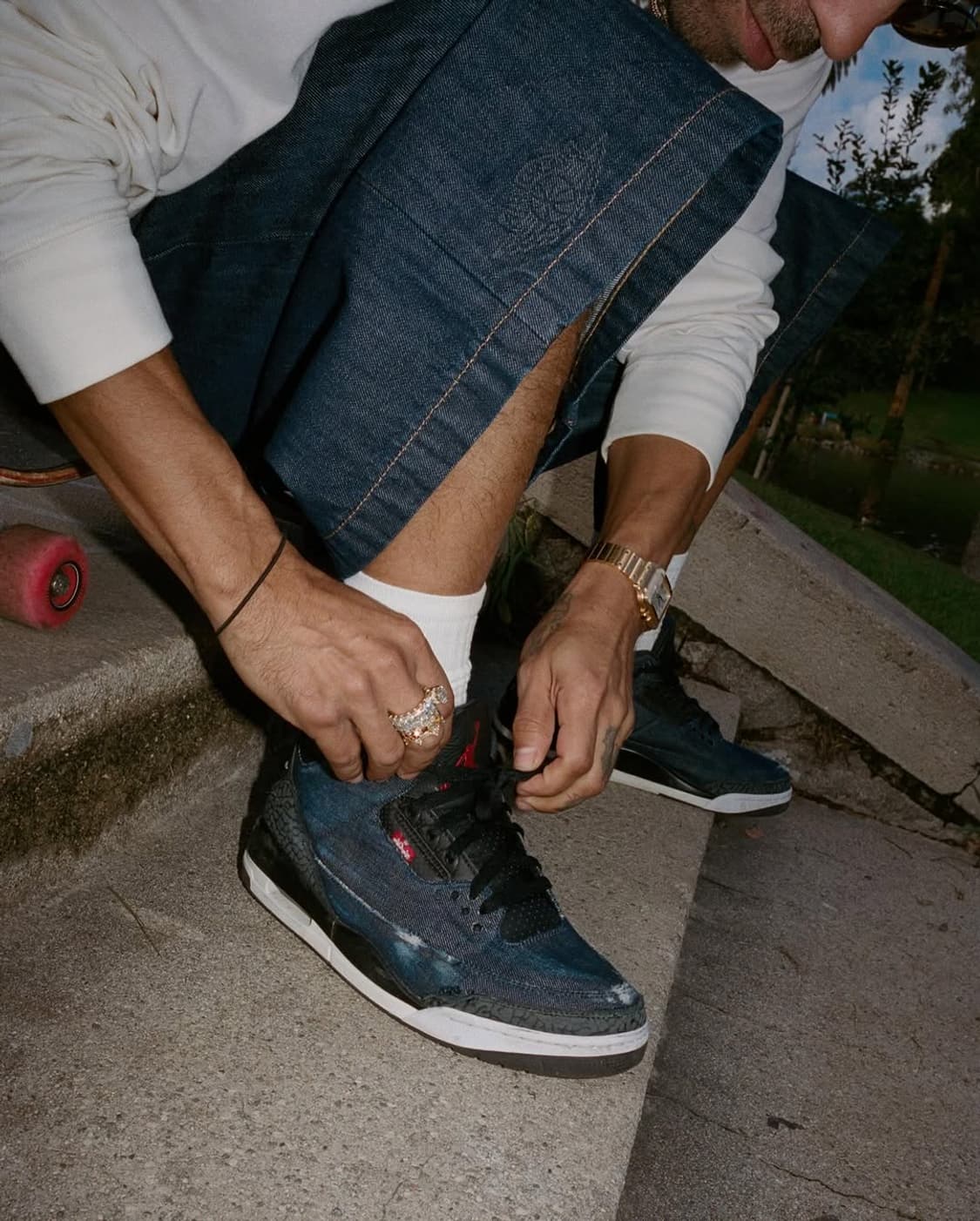 [275]조던3 리바이스 인디고 짐레드 상품이미지3