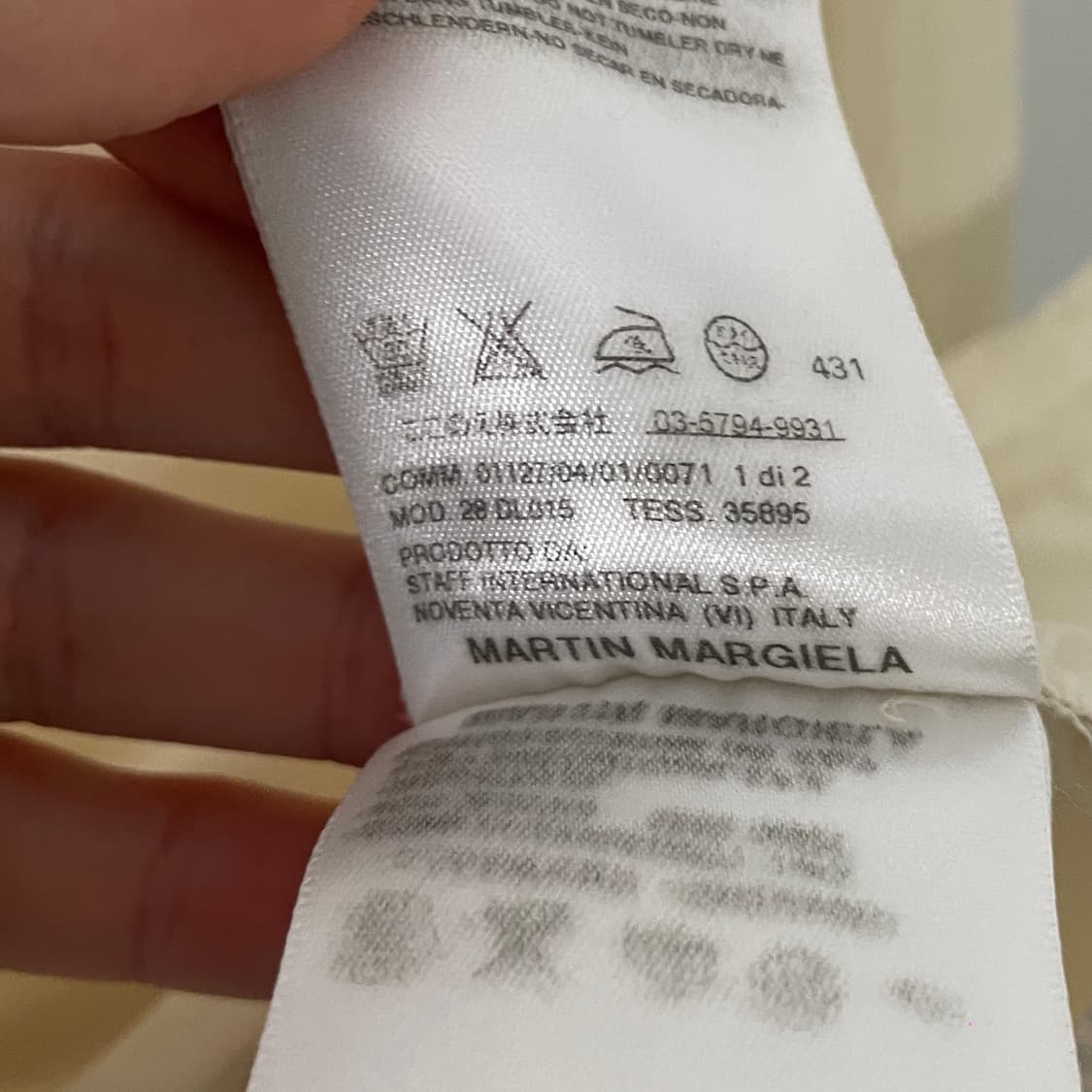 마르지엘라 스티치 긴팔 셔츠 (on.728)   상품이미지8