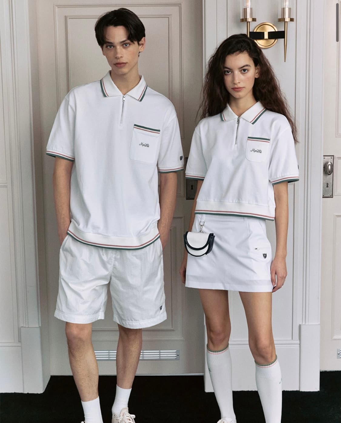 마리떼 무브망 TEE & MINI SKIRT <white> 상품이미지2