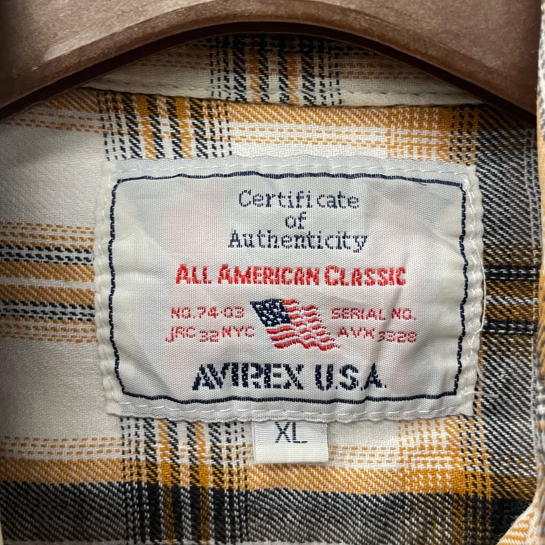 아비렉스 아메리칸 클래식 체크 포켓 셔츠 N209 상품이미지8