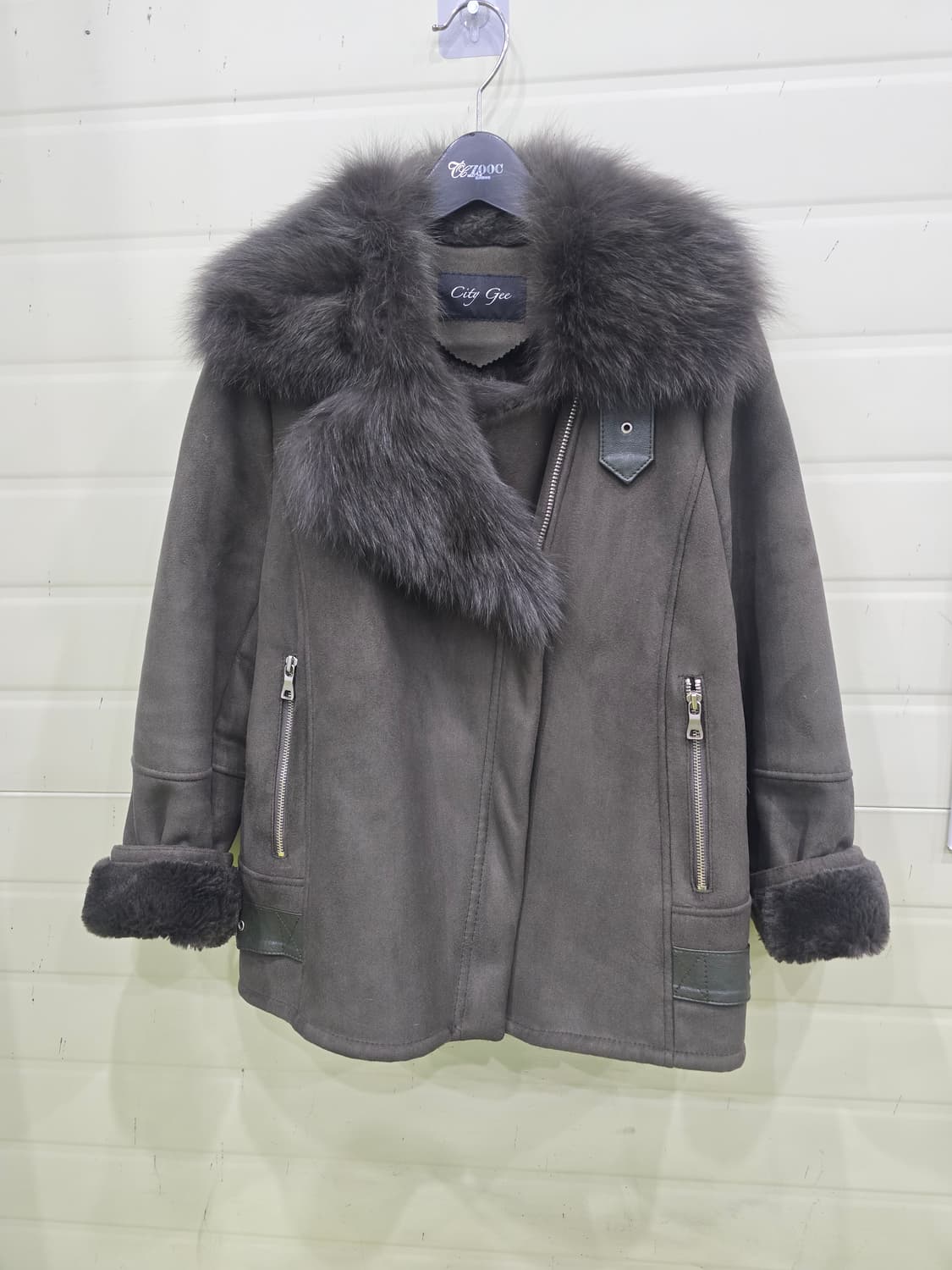 City Gee 폭스 퍼 무스탕 자켓 상품이미지7