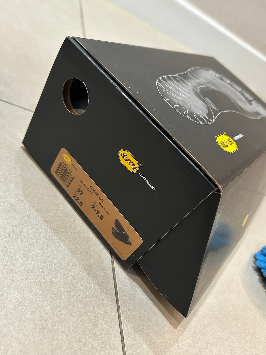 비브람 파이브핑거스 클래식 에보 블랙 그린 37size 상품이미지2