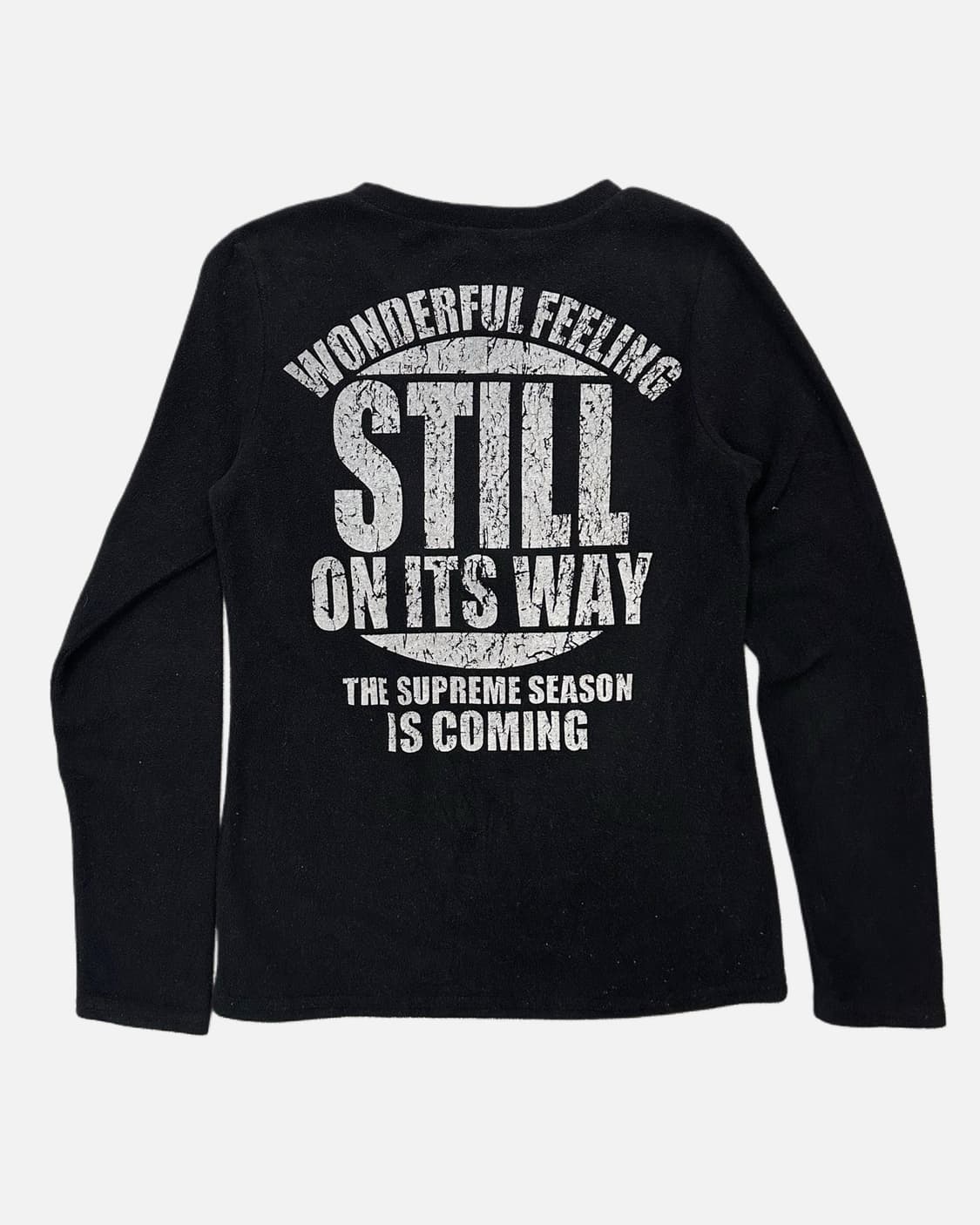 grunge lettering fleece t-shirt 상품이미지4