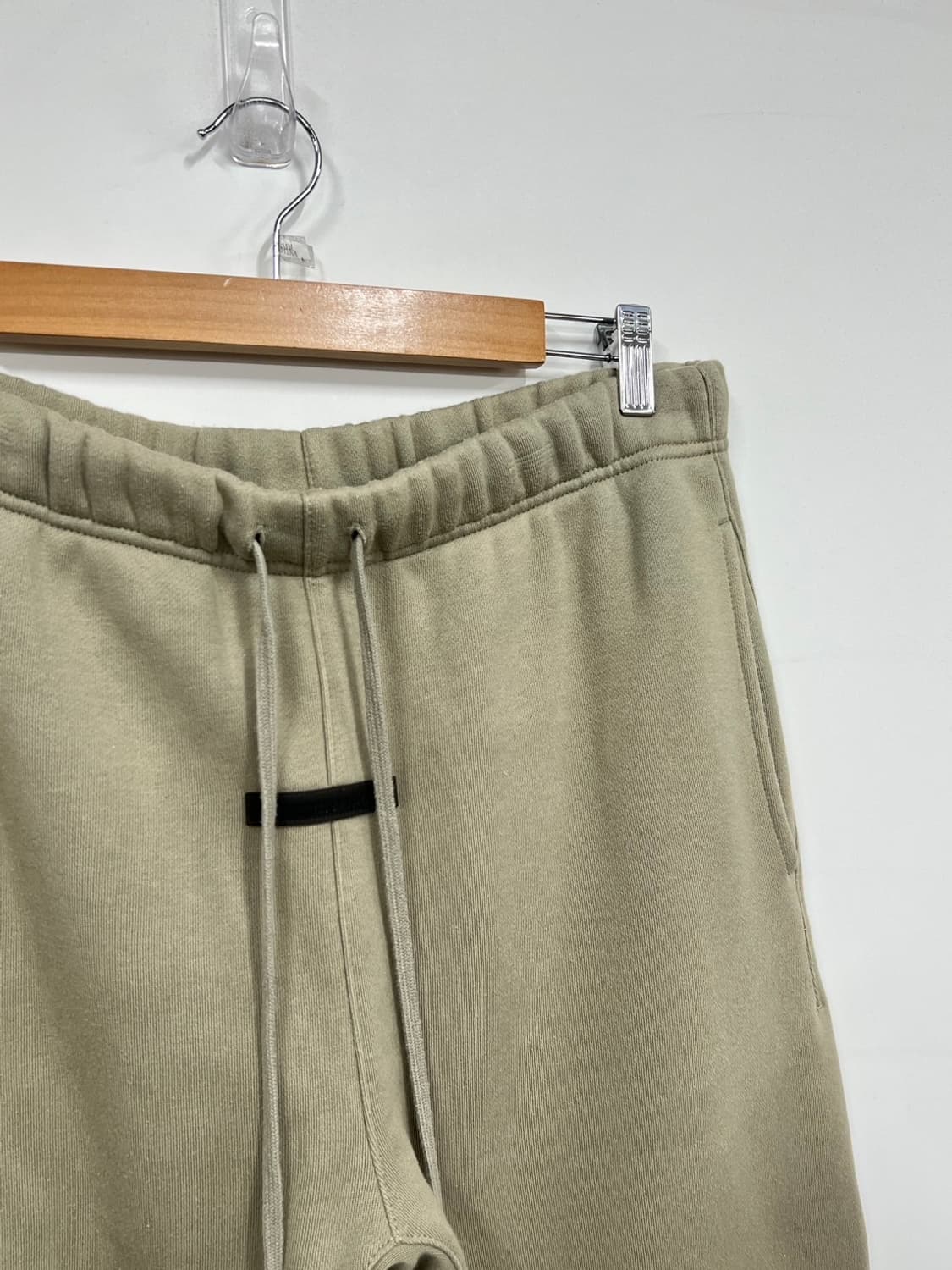 피어오브갓 에센셜 로고 피스타치오 기모 조거 팬츠 상품이미지2