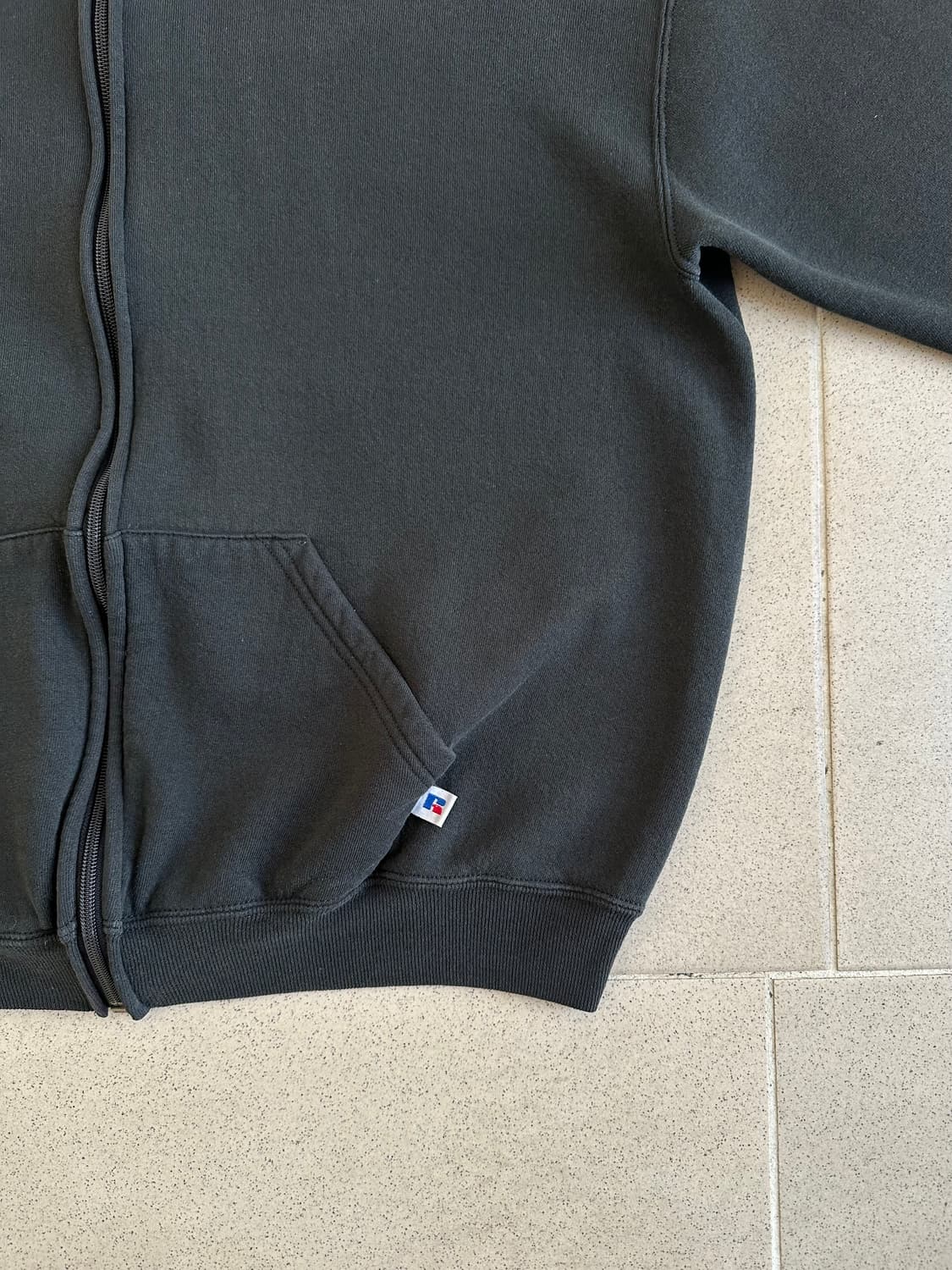 90s 빈티지 러셀 후드집업 블랙 XL 상품이미지3