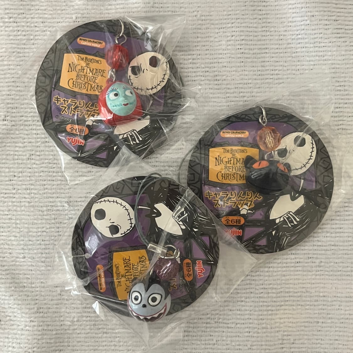 레트로 고전) 팀버튼 크리스마스의 악몽 방울 스트랩 3종 상품이미지1