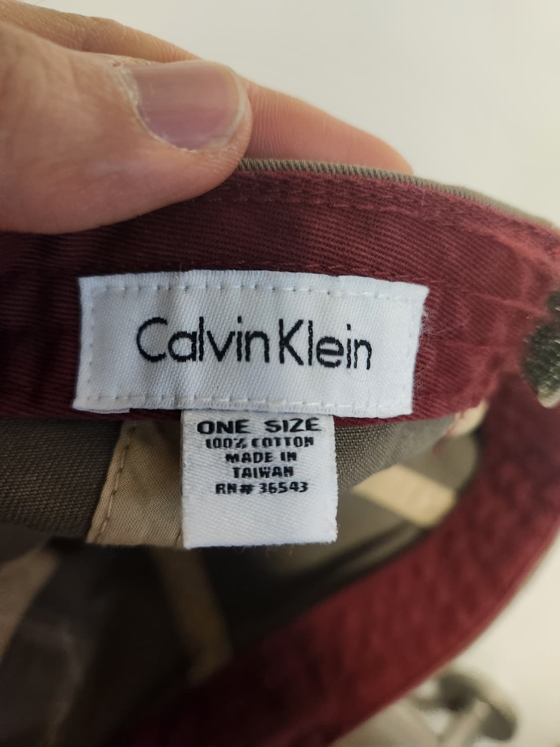 90's 캘빈클라인 CK 올드빈티지 볼캡 모자 OS 상품이미지4