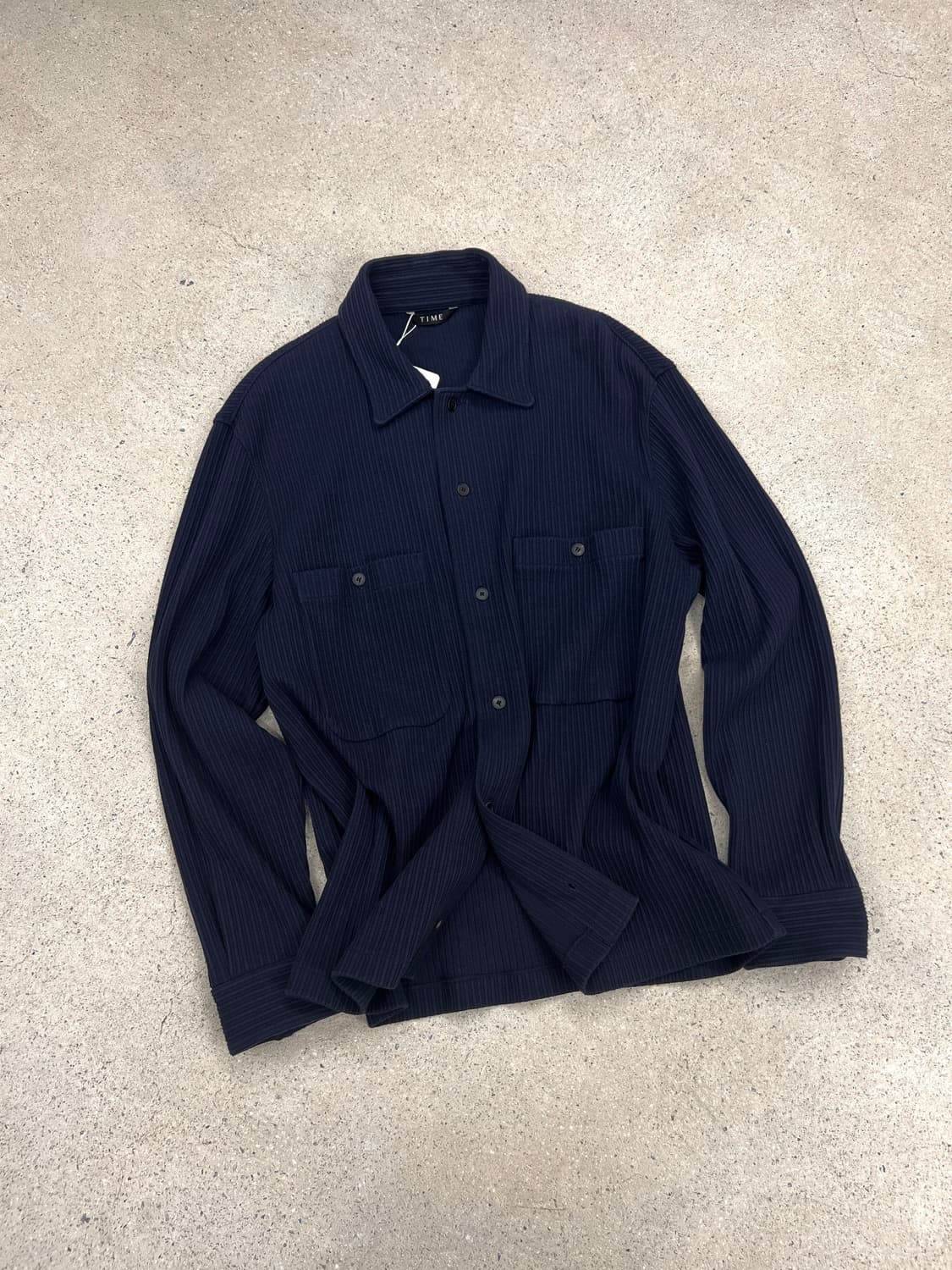타임 옴므 플리츠 셔츠 자켓 상품이미지1