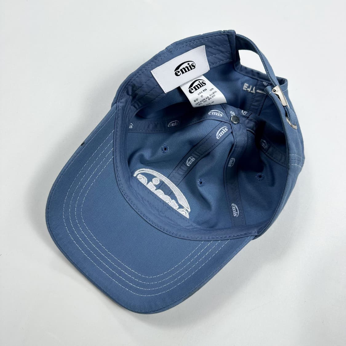 이미스 이니셜 라이트 블루 볼캡 모자 상품이미지4