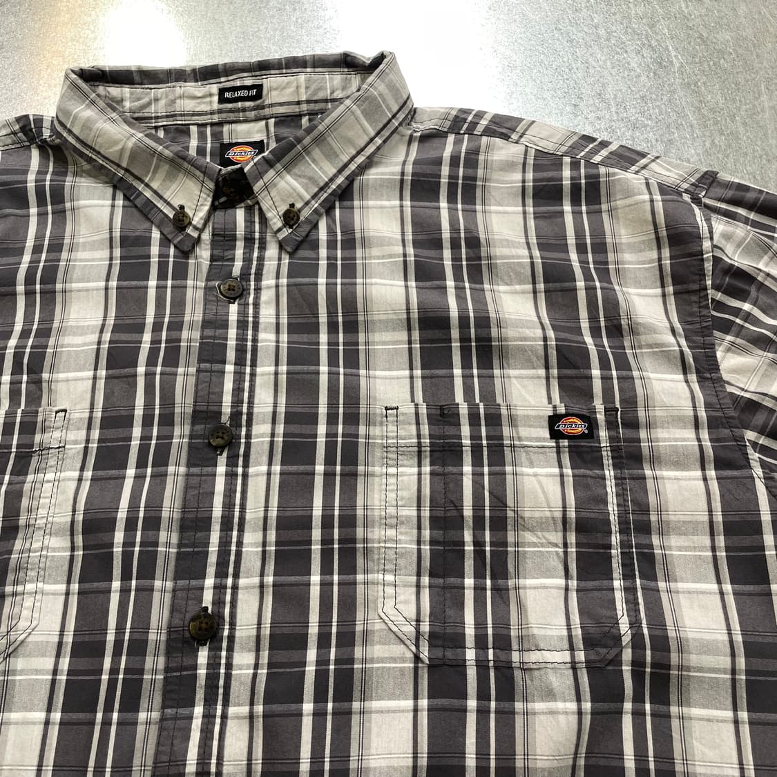 (2XL) Dickies 디키즈 체크 반팔 셔츠 상품이미지6