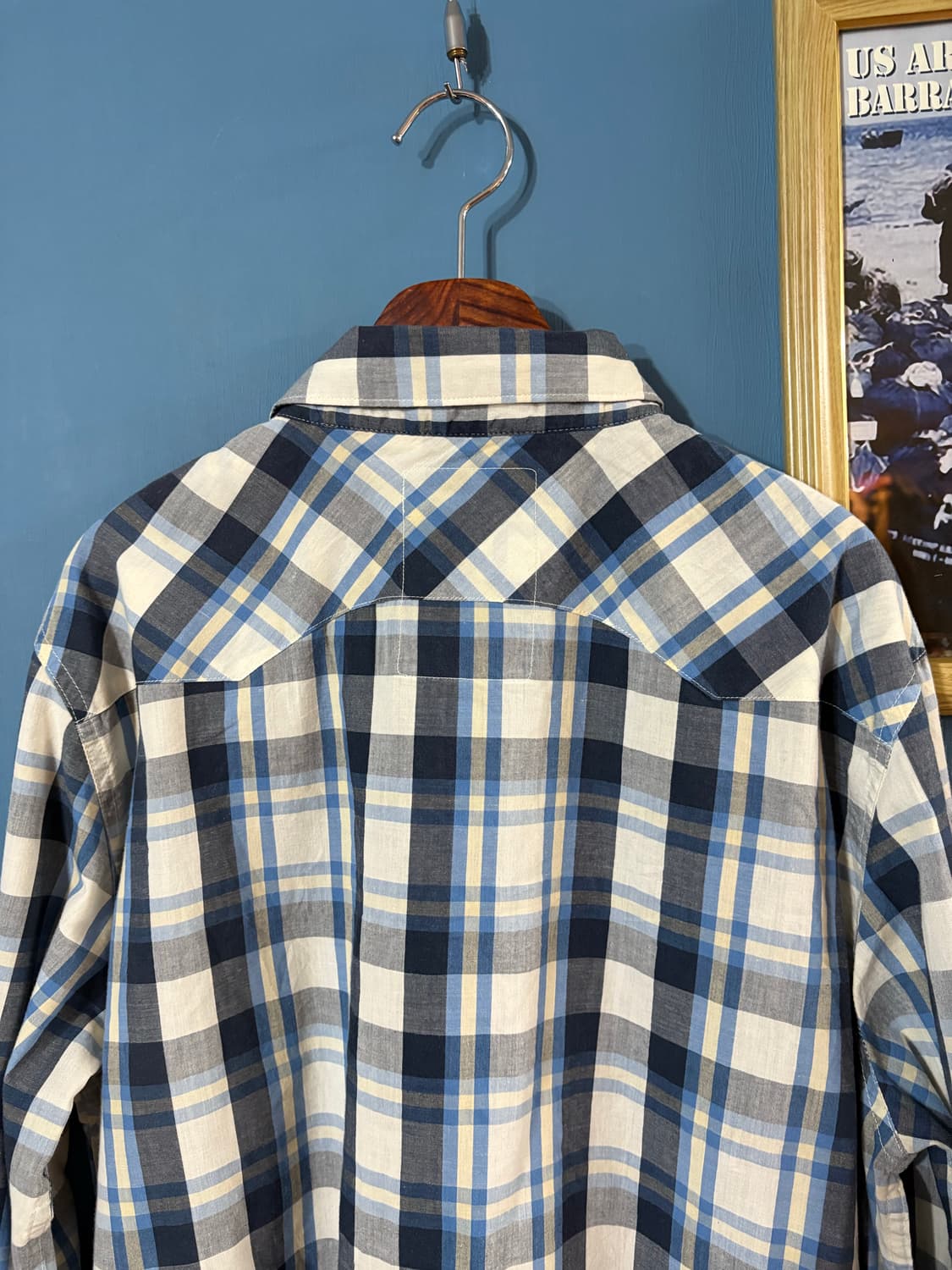00‘s Levis Check Western  shirt. 상품이미지8