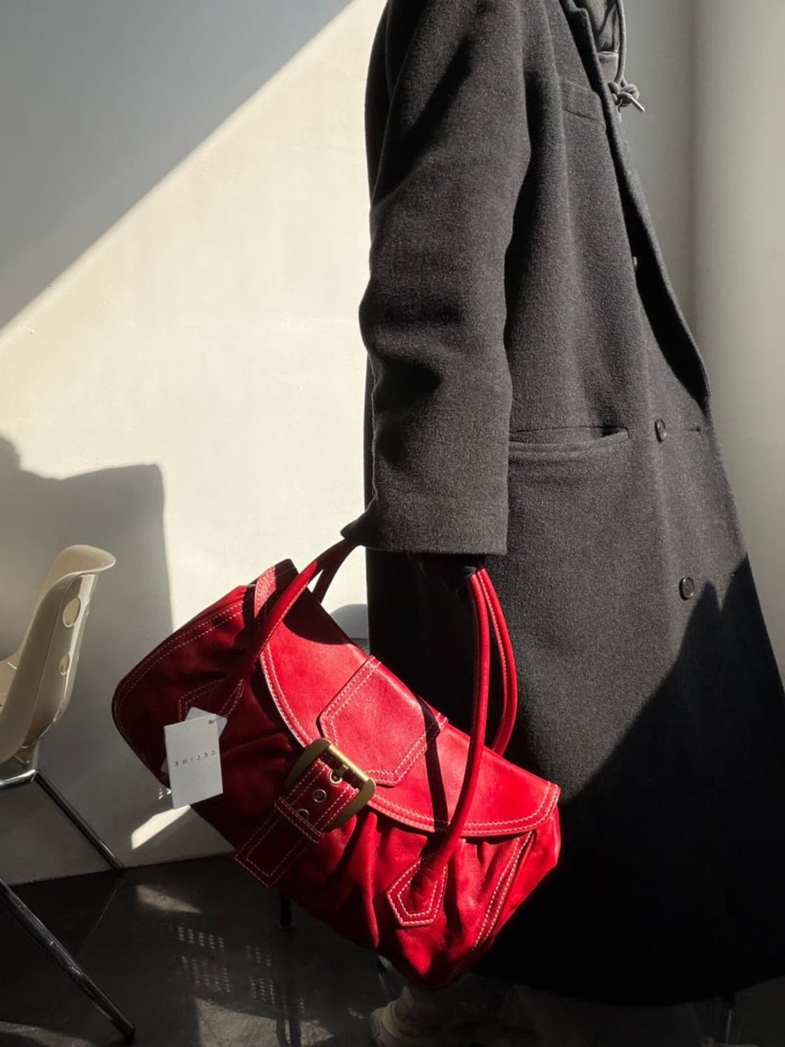 셀린느 빈티지 버클레더 숄더백 상품이미지2