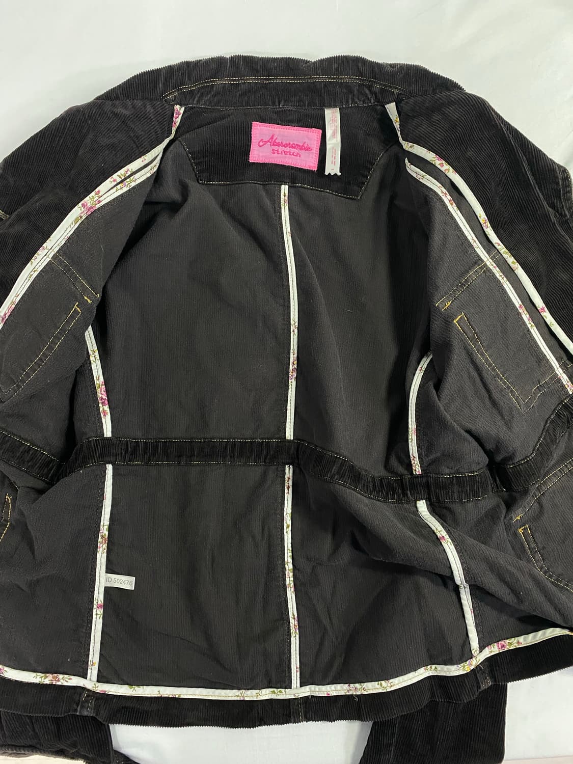 아베크롬비 블랙 코듀로이 포켓 자켓 S <593> 상품이미지9