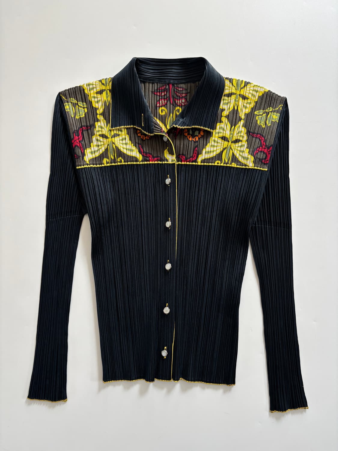 Pleats Please 플리츠플리즈 그린 패턴 플리츠 탑  상품이미지3