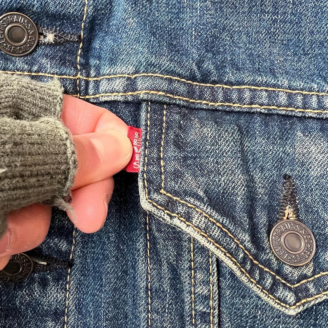 90s Levis 71557 Big E 3rd  상품이미지4