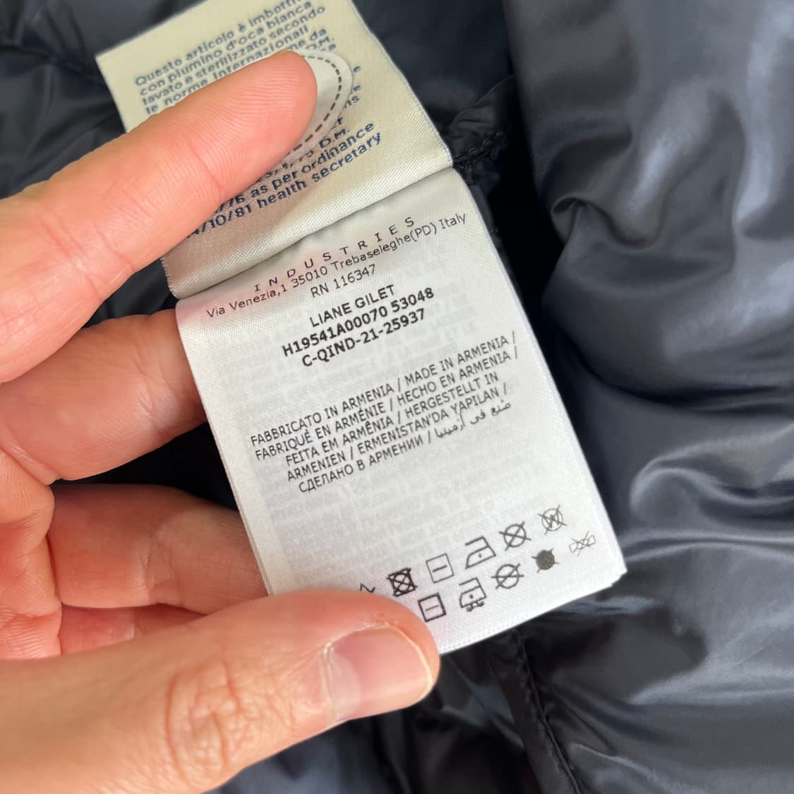 몽클레어 키즈 패딩 베스트 14y(성인여성 가능) 상품이미지5