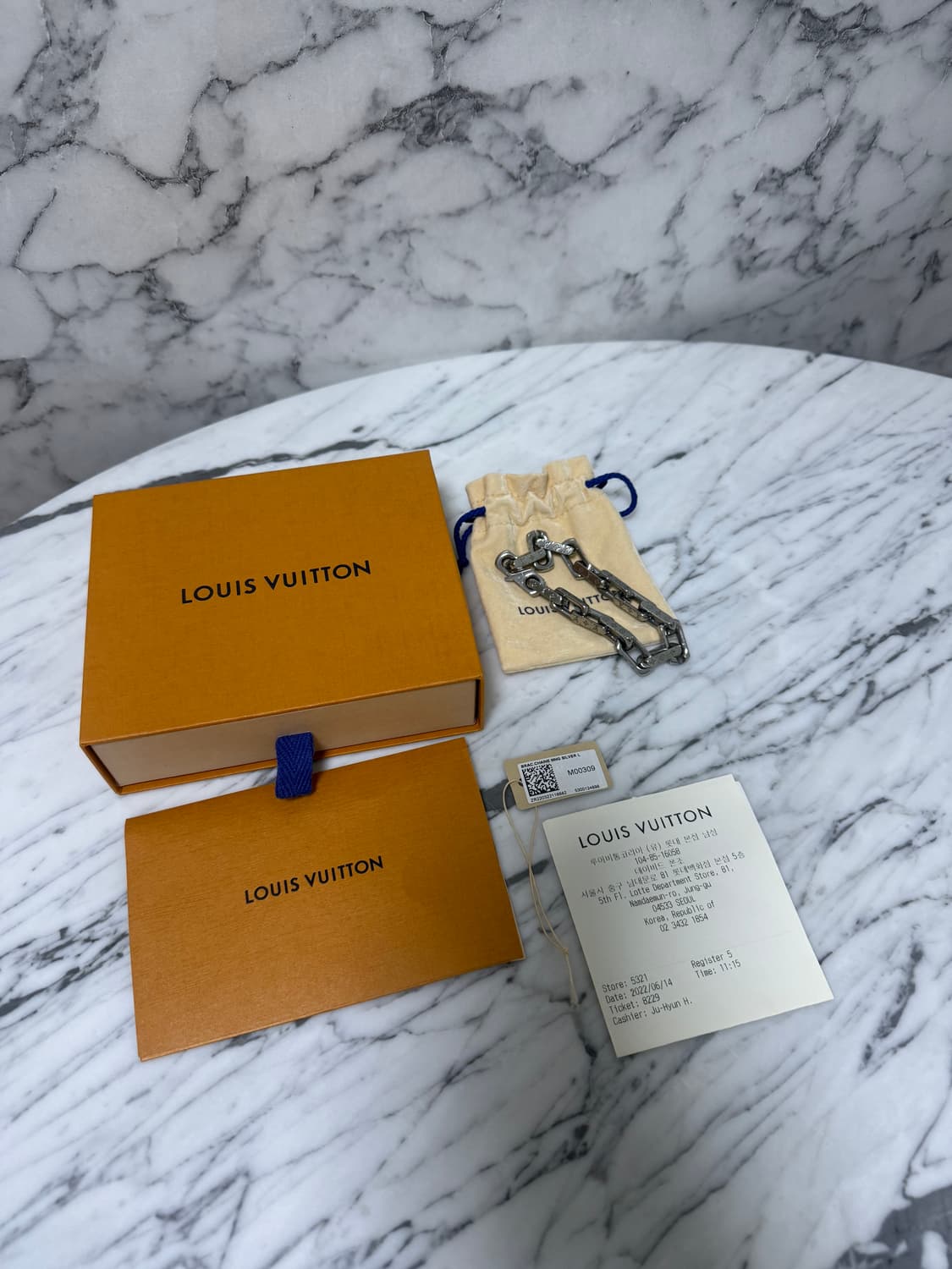 루이비통 버질아블로 모노그램 체인 팔찌
L사이즈  상품이미지1