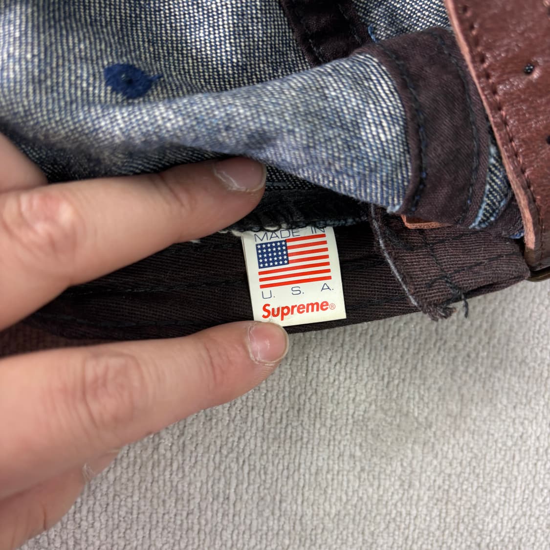 슈프림 박스로고 캠프캡 데님 볼캡 상품이미지6