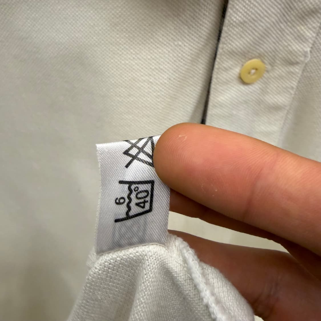 90s 버버리 기사단로고 화이트 PK XL 상품이미지8