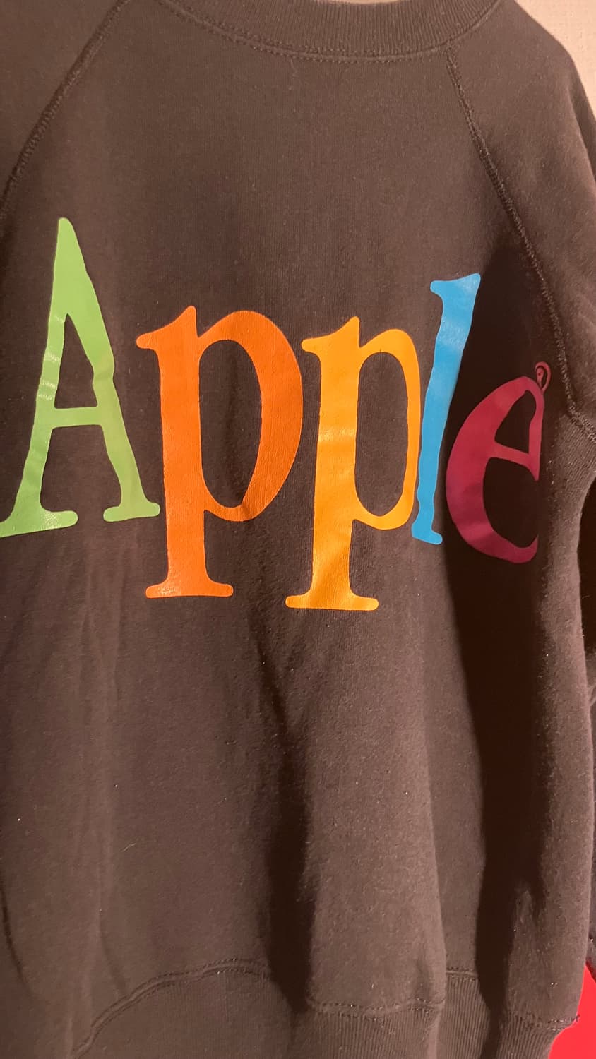 빈티지 애플 스웻 90s usa made vintage apple 상품이미지3